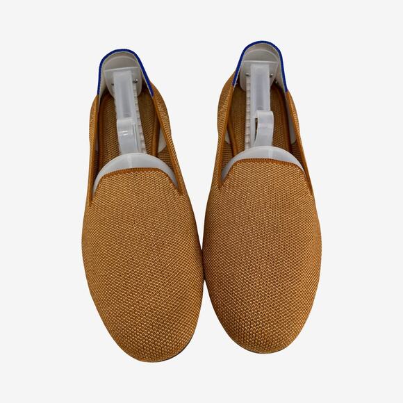 Rothy’s The Loafer Camel Brown Knit Flats Size 8 Sustainable Slip On Shoes - Picture 4 of 11